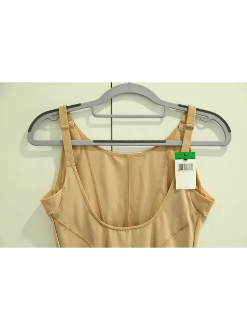 NWT Maidenform Open Bust Tummy Control Shapewear Bodysuit Sz L Nude FL2656